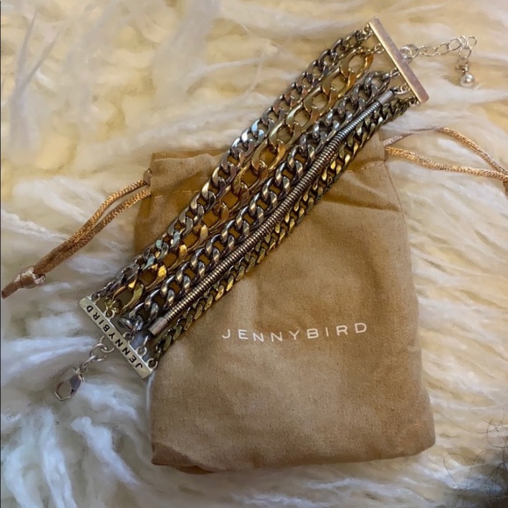🚨🚨‼️SOLD‼️🚨‼️Jenny Bird Austin Cuff Stacked Chain Bracelet